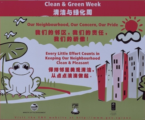 photo of clean and green week poster