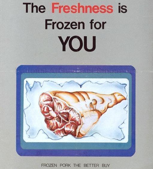 Eat Frozen Pork campaign poster